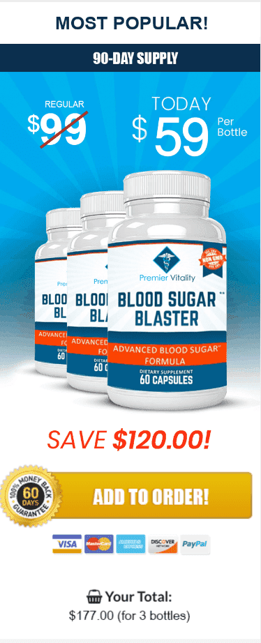 Blood Sugar Blaster 3 bottle